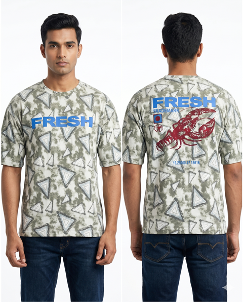 LAREB  3/4  VALANTINO AOP PRNT JTE MLXL