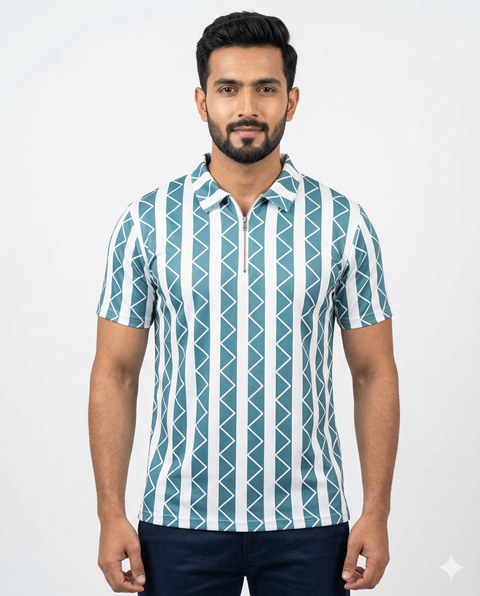 MENS LAREB POLO H/S AOP MLXL