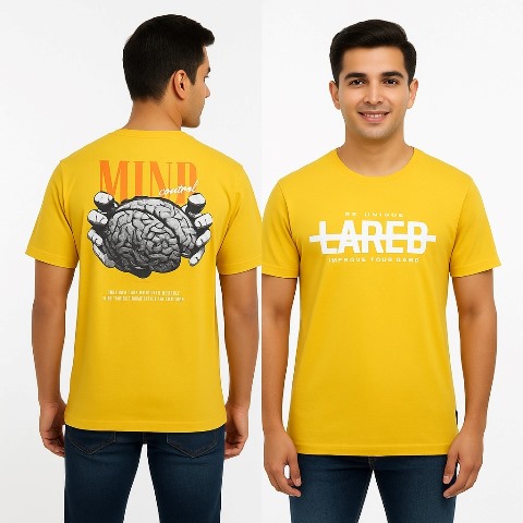 LAREB COTTON R/N H/S PRNT TEES 3XL