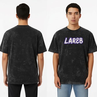 LAREB 5 SLEEVE TEES ACID WASH MLXLXXL