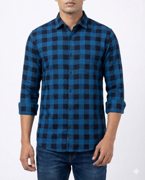 COTTON SHIRTS BHAGWATI CHECKS & PRINT   MLXL