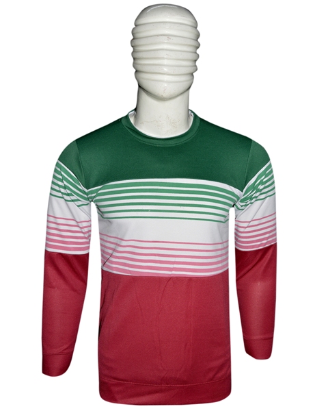SPORT TEE R/H/S JTE STRIPS TEE MLXL
