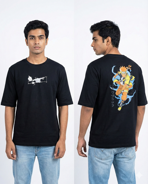 T SHIRT 3/4 SEELVES BLACK ONLY NAROTU  M L XL