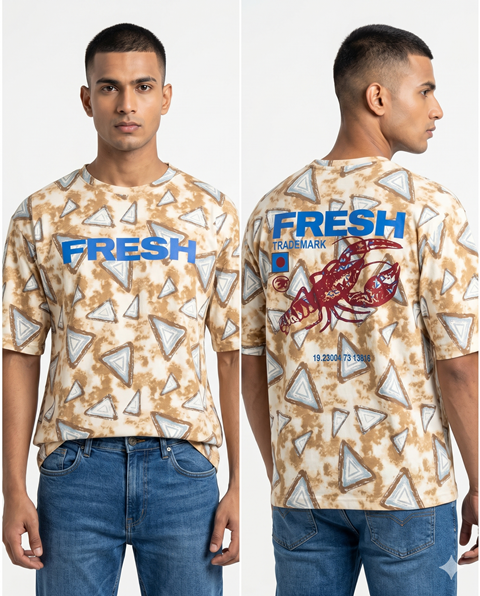 LAREB  3/4  VALANTINO AOP PRNT JTE MLXL