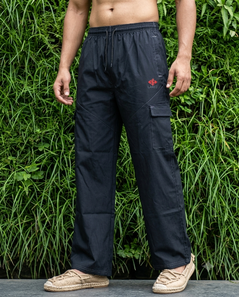 LAREB COTTON TWILL TRACK 4PKT 1 CUT BAGGY  M L 
