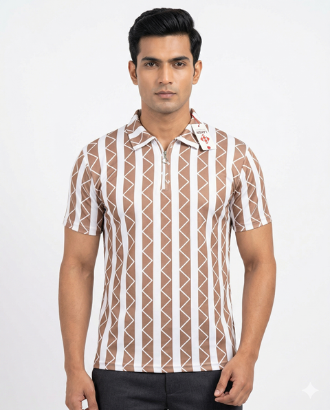 MENS LAREB POLO H/S AOP MLXL