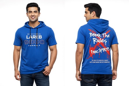 LAREB HOOD H/S FRNT BCK PRNT 2XL