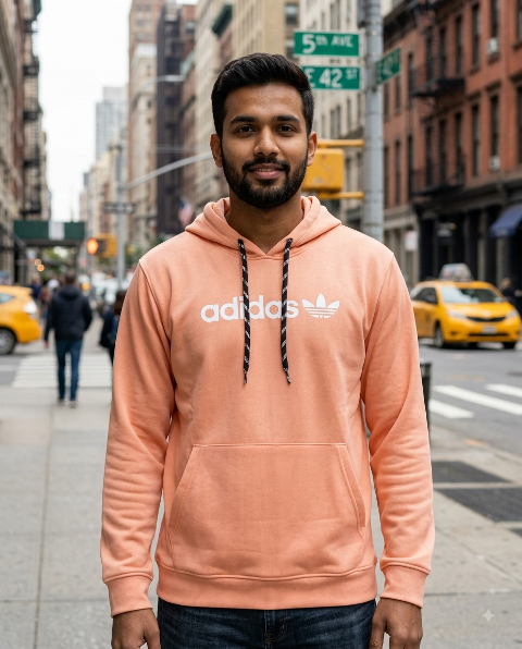 HOODIES F/S B PRNT WASHED MLXL