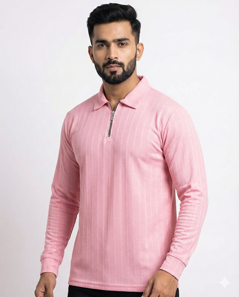 POLO F/S T SHIRTS  ZIP JTE MLXL