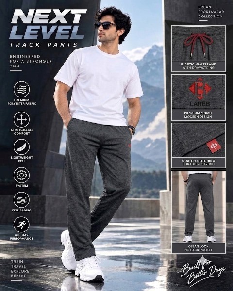 LAREB DISKART TRACK PANT SOLID  XL/2X