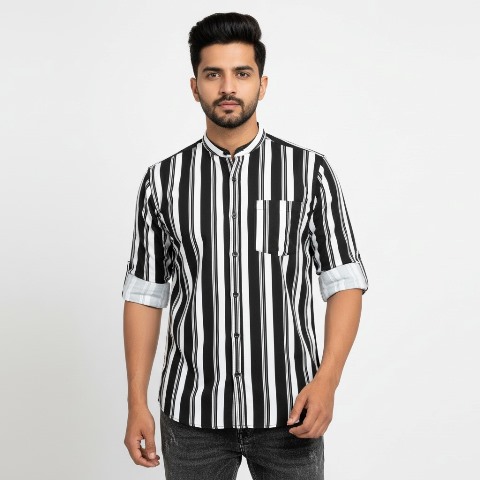 CTTN SHIRT SATIN CHECKS  ZM MLXL