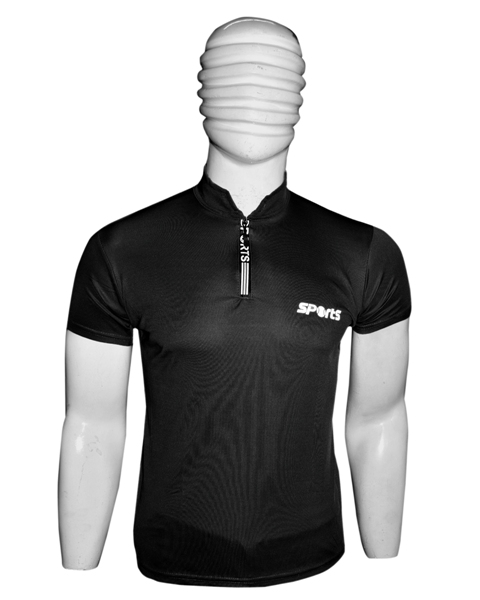 T SHIRTS CHINESS COLLAR ZIP L/XL