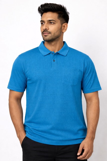 LAREB POLO T SHIRT H/S PKT JAKARD  MLXL