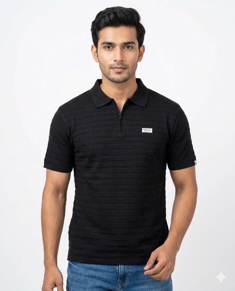 MENS LAREB POLO COLLAR ZIP MLXL