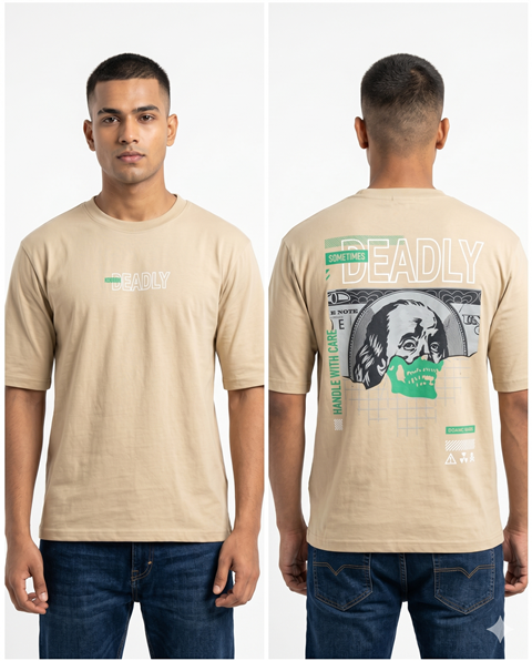 JTEX  OVERSIZED MIX PUF PRNT LXL2XL