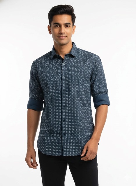 COTTON SHIRTS BHAGWATI PRNT & CHECKS  MLXL