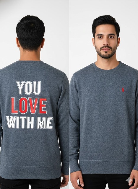 LAREB SWEAT SHIRTS FRNT & BCK PRINT M/L