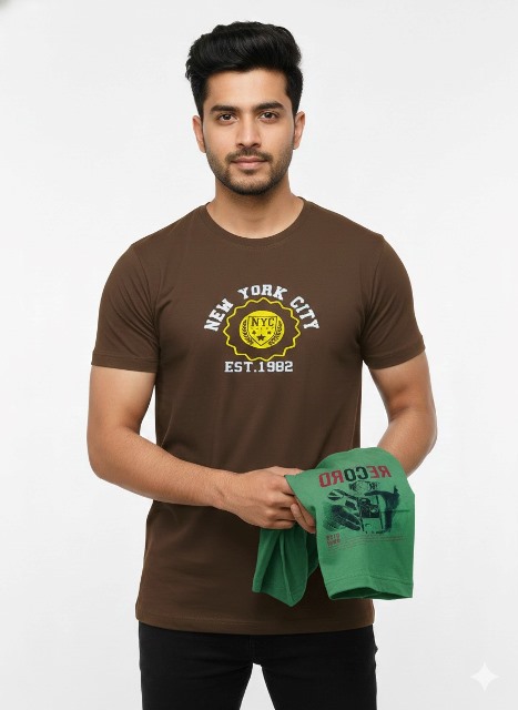 T SHIRT CHAGAVEERA PRNT EXPORT JUMBO SIZES