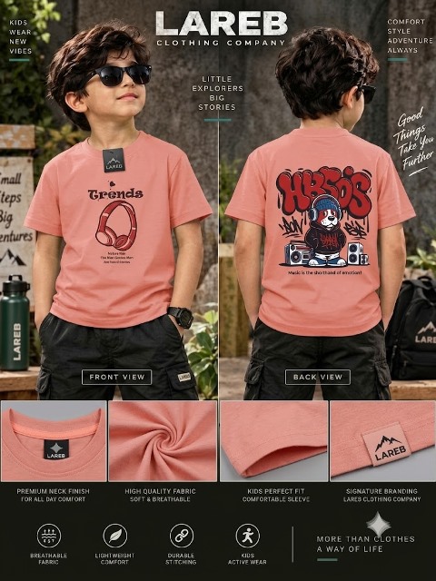 LAREB  KIDS PRINTED D SHOULDER  26/28/30/32/34/36