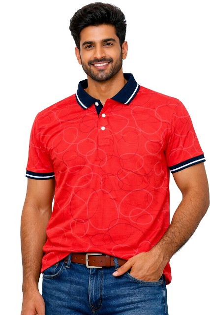 POLO COLLAR STRP WITH RIB XXL