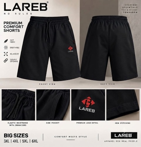 LAREB DIAGNOL SHORT 5X/6XL