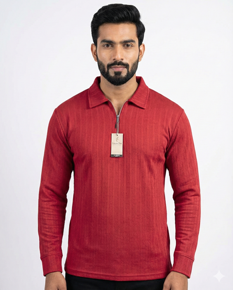 POLO F/S T SHIRTS  ZIP JTE MLXL