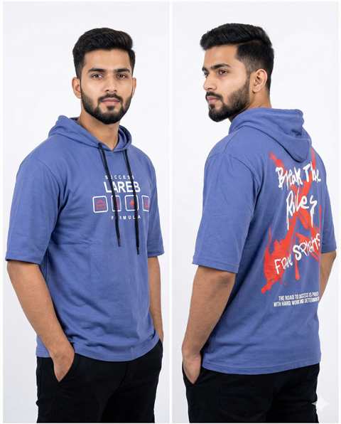 LAREB HOOD H/S FRNT BCK PRNT 3XL