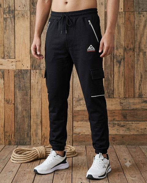 MENS DRILL TRACK PANT RIB&ZIP AMJ MLXL