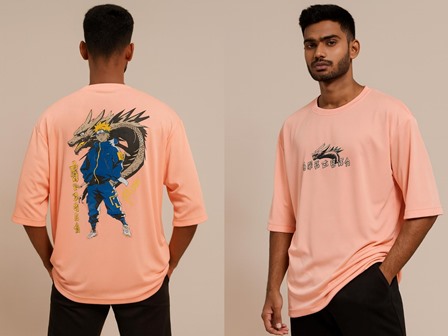 T SHIRT DOWN SHOULDER DOTKNIT B PRINT JTE M/L/XL/2X