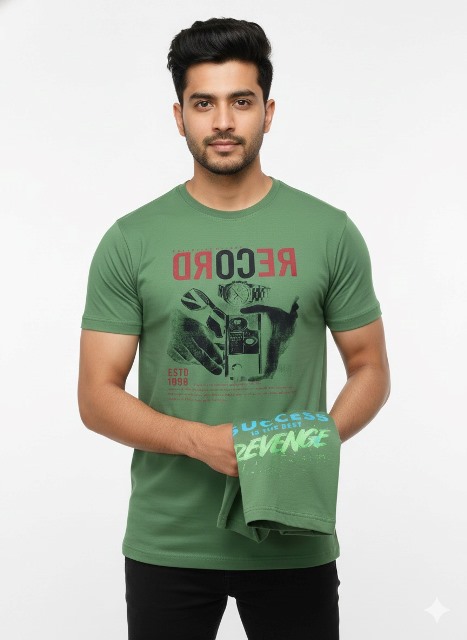 T SHIRT CHAGAVEERA PRNT EXPORT JUMBO SIZES