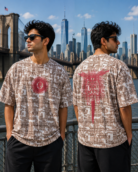 T SHIRT 5 SLEEVES AOP SKT MLXL