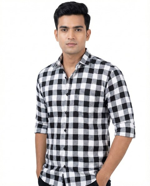 COTTON SHIRTS BHAGWATI CHECKS & PRINT   MLXL
