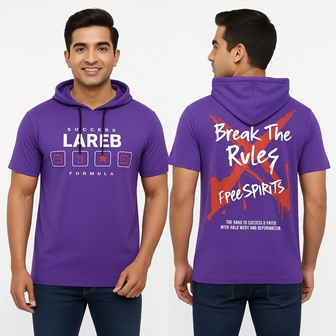 LAREB HOOD H/S FRNT BCK PRNT 2XL