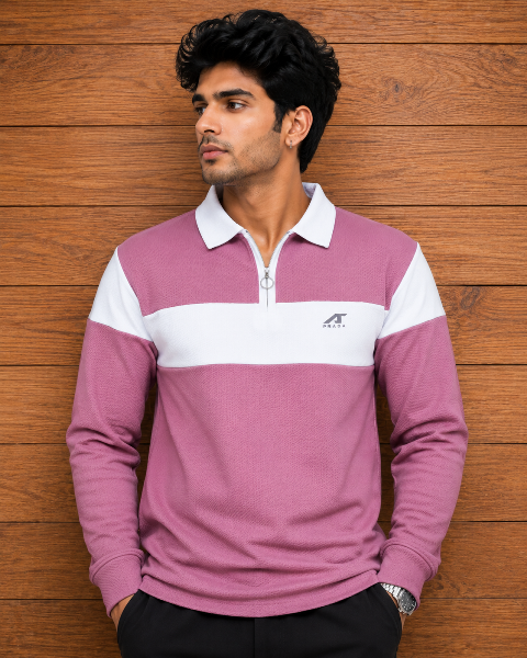 POLO F/S ZIPPER STRIP JTE MLXL