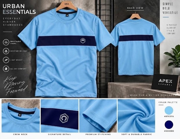 SPORTS TEES CUT&SEW H/S JTEX MLXL
