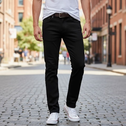 JEANS INSIDE BLCK KNITTING HVY 30-36