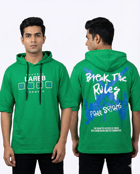 LAREB HOOD H/S FRNT BCK PRNT M