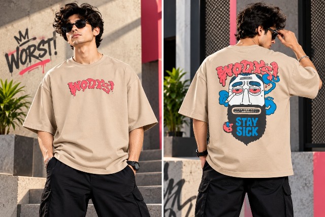 LAREB 5 SLEEVE TEES B PRNT (2) MLXL