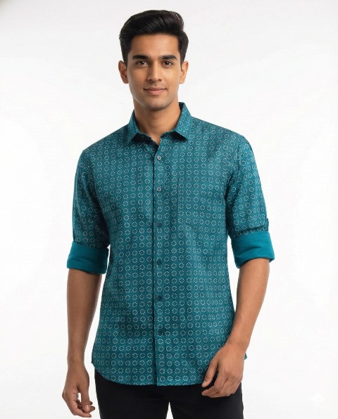 COTTON SHIRTS BHAGWATI PRNT & CHECKS  MLXL