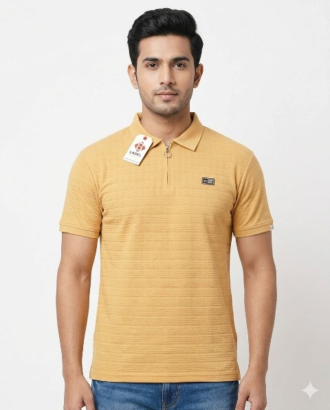 MENS LAREB POLO COLLAR ZIP MLXL