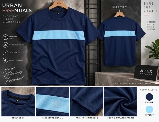 SPORTS TEES CUT&SEW H/S JTEX MLXL