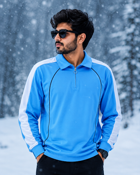 POLO COLLAR F/S JTE ZIP PATTA MLXL