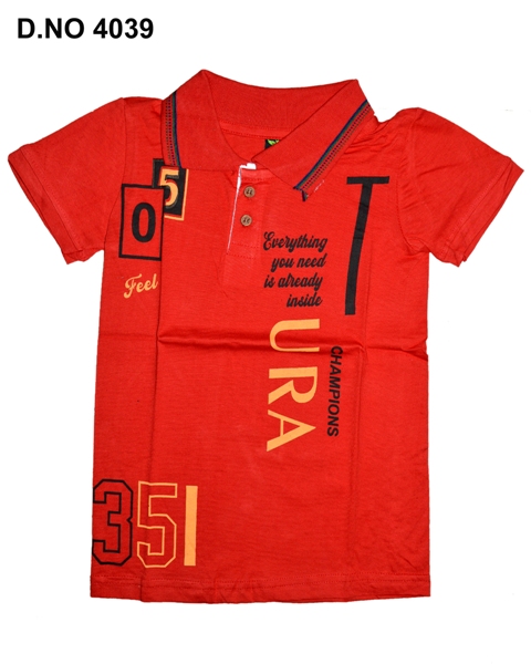 KIDS PRINTED COLLAR R/H/S 11-15