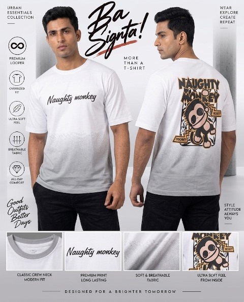 T SHIRT 5SLEEVE LOOPER 50-50 JT MLXL