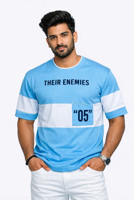 T SHIRT R/H/S 3/4 SEELVES PKT JTEX MLXL