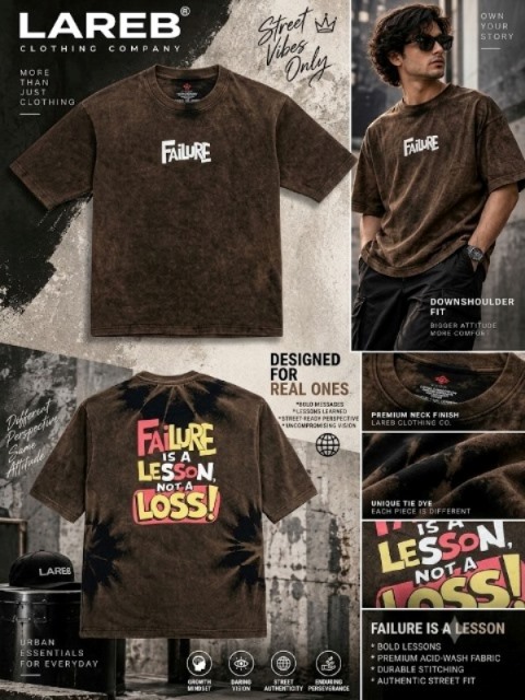 LAREB MENS ACID WASH B PRNT LXLXXL