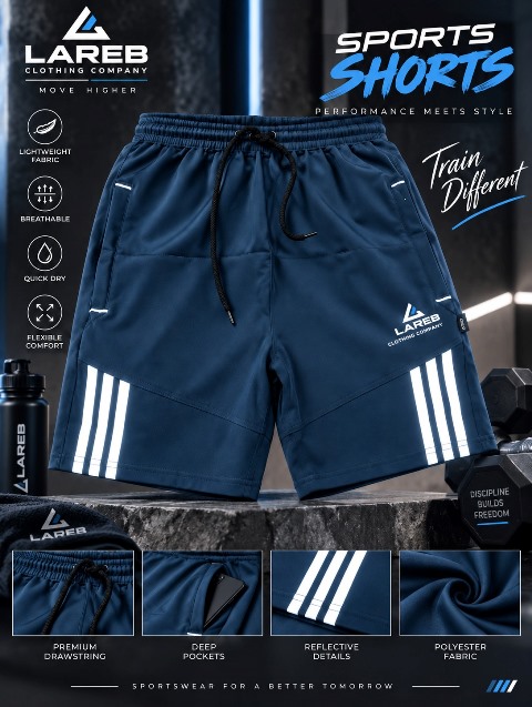 NS LYCRA SHORT SIDE PKT  3PATTI ZIP TAKA LXLXXL