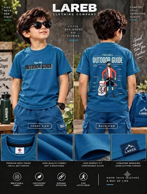 LAREB  KIDS PRINTED D SHOULDER  26/28/30/32/34/36