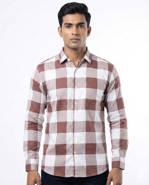 COTTON SHIRTS BHAGWAT PRNT & CHECKS  MLXL