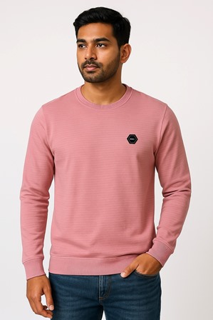 T SHIRT F/S R/N JAKARD JTEX MLXL
